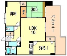 ワコーレハーバーコート神戸の間取り画像
