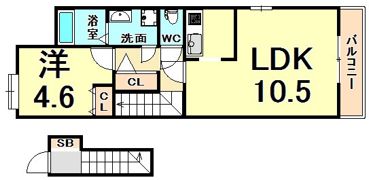 エスペランサ尼崎の間取り画像