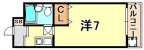 メゾン・ド・六甲パートVの間取り画像