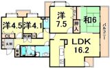 プール・トゥジュール甲子園花園町の間取り画像
