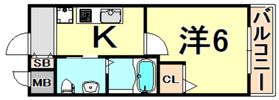 TST稲野駅前の間取り画像