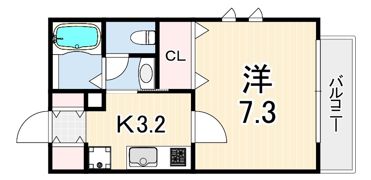 サニーヒルズ芦屋の間取り画像