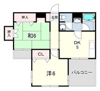 西宮グリーンハイツ5の間取り画像