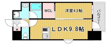 クリエイトビュー三宮磯上公園の間取り画像