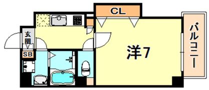 アーバネックス六甲道の間取り画像