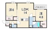 （仮称）南武庫之荘1丁目ヘーベルメゾンの間取り画像