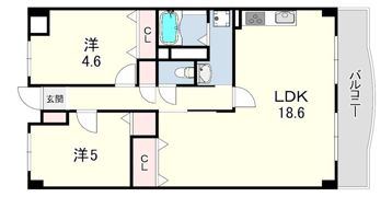 ロイヤルコート本山の間取り画像