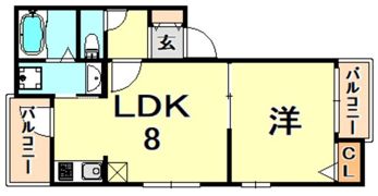 ざ・してぃ六甲山手Vの間取り画像