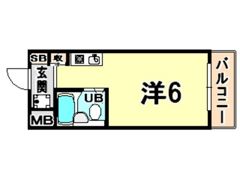 キューブ塚口の間取り画像
