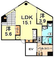 HK SHIN－KOBEの間取り画像