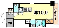 レジディア神戸磯上の間取り画像