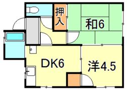 東芦屋ハイツの間取り画像
