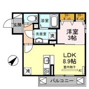 AQUILA上筒井の間取り画像