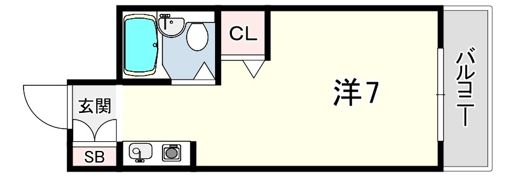 フラット鳴尾の間取り画像