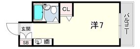フラット鳴尾の間取り画像