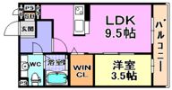 憩ハイツの間取り画像