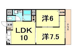 フォーラム夙川・殿山町の間取り画像