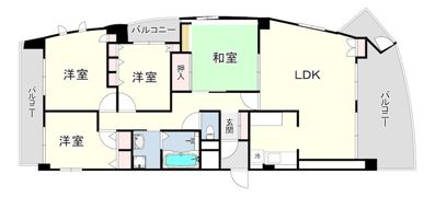 カウム芦屋の間取り画像