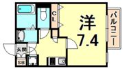 レジディア甲東園の間取り画像