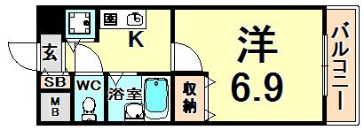 フォワイエ セレスト2の間取り画像