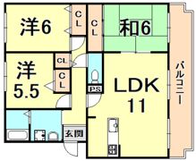 グリーンビュー2号館の間取り画像