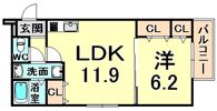 フジパレス園田の間取り画像