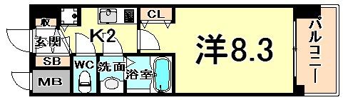 西宮ル モンド甲子園の間取り画像
