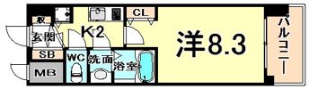 西宮ル モンド甲子園の間取り画像