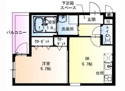 フジパレス御崎公園I番館の間取り画像