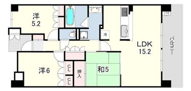 ジェイグラン甲子園口天道町の間取り画像