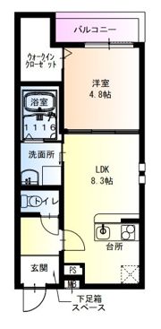 フジパレス御崎公園II番館の間取り画像