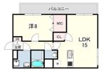 エフコート甲陽園東山の間取り画像