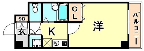 シャトラン弓木五番館の間取り画像