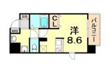 プレサンス三宮花時計前の間取り画像