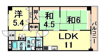 シティパーク富松の間取り画像