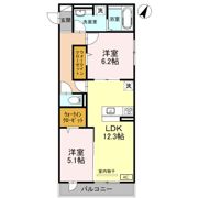グレイスコート甲南山手の間取り画像