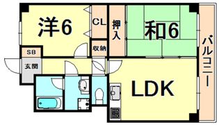 マジスト西宮の間取り画像
