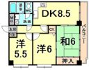 エクセレント甲子園11番館の間取り画像