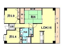 ライゼックス甲陽園の間取り画像
