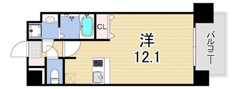 アプリーレ神戸元町の間取り画像