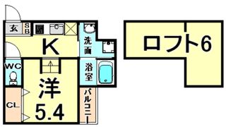 エール東難波の間取り画像