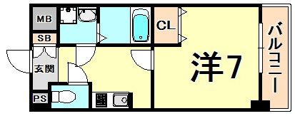 エスリード西宮北口第2の間取り画像