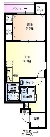 フジパレス西宮鳴尾の間取り画像