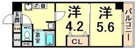 プレステージ立花の間取り画像