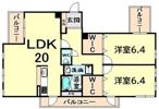 ソレイユ東園田の間取り画像