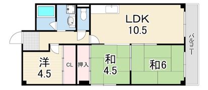 ロワール甲子園の間取り画像