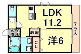 アルバ上甲東園の間取り画像