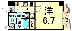 Luxe尼崎westの間取り画像