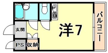 ダイドーメゾン門戸の間取り画像