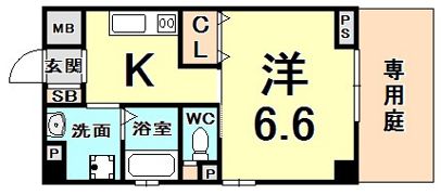 コモ西宮北口の間取り画像